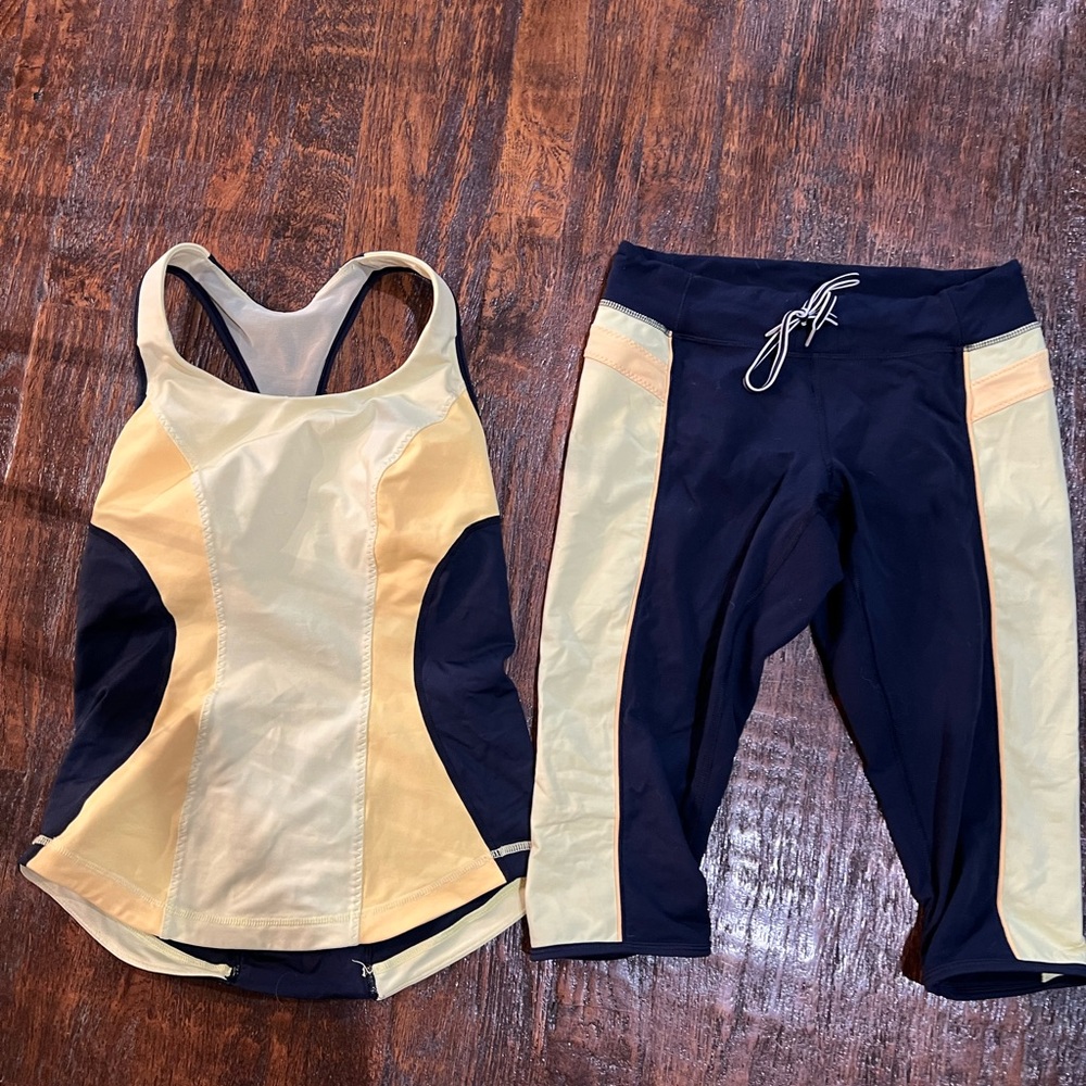 Lululemon Tank Top & Leggings Set Size 4